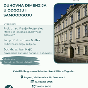 Teološko pastoralni razgovori: Duhovna dimenzija u odgoju i samoodgoju
